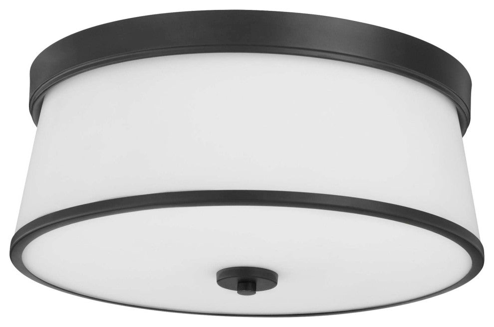 Quorum International 3203-16 Wallinger 3 Light 16"W Flush Mount - Matte Black
