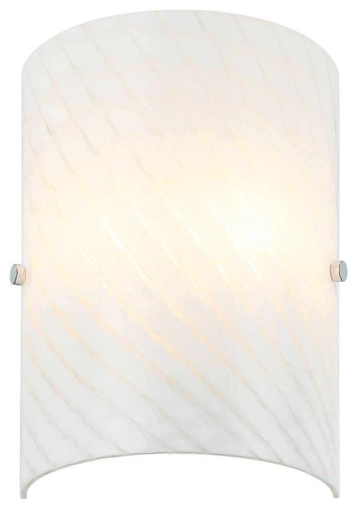 Swirled 2-Lt  Sconce - Chrome