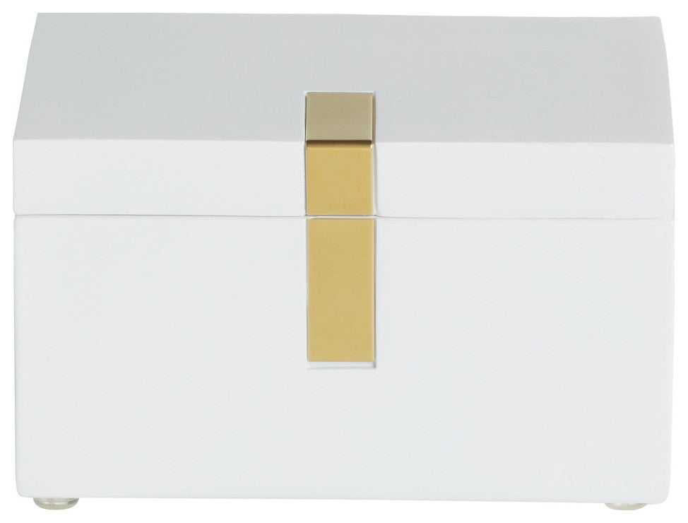 Houston Street White/Brass Canister