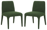 Safavieh Couture Derrick Boucle Dining Chair, Dark Green