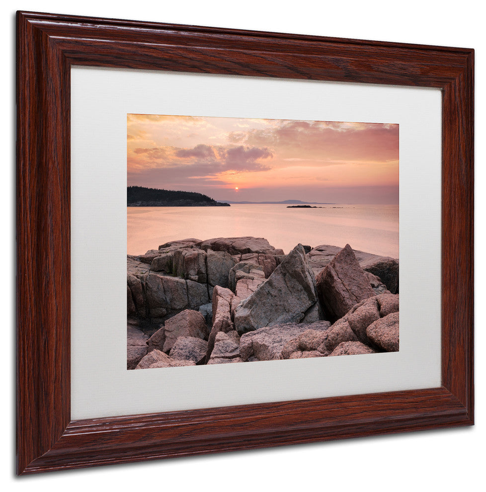 Blanchette Photography 'In a Glacier's Wake', Wood Frame, White Matte, 14"x11"