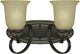 Bristol 2-Light Vintage Bronze With Antique Gold Bath and Vanity