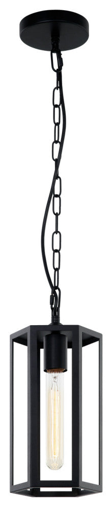 Matteo Lighting C64501MB Pendant, Matte Black Finish