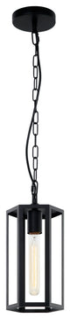 Matteo Lighting C64501MB Pendant, Matte Black Finish