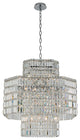 Livelli 33x32" 16 Light Large Pendant, Polished Chrome