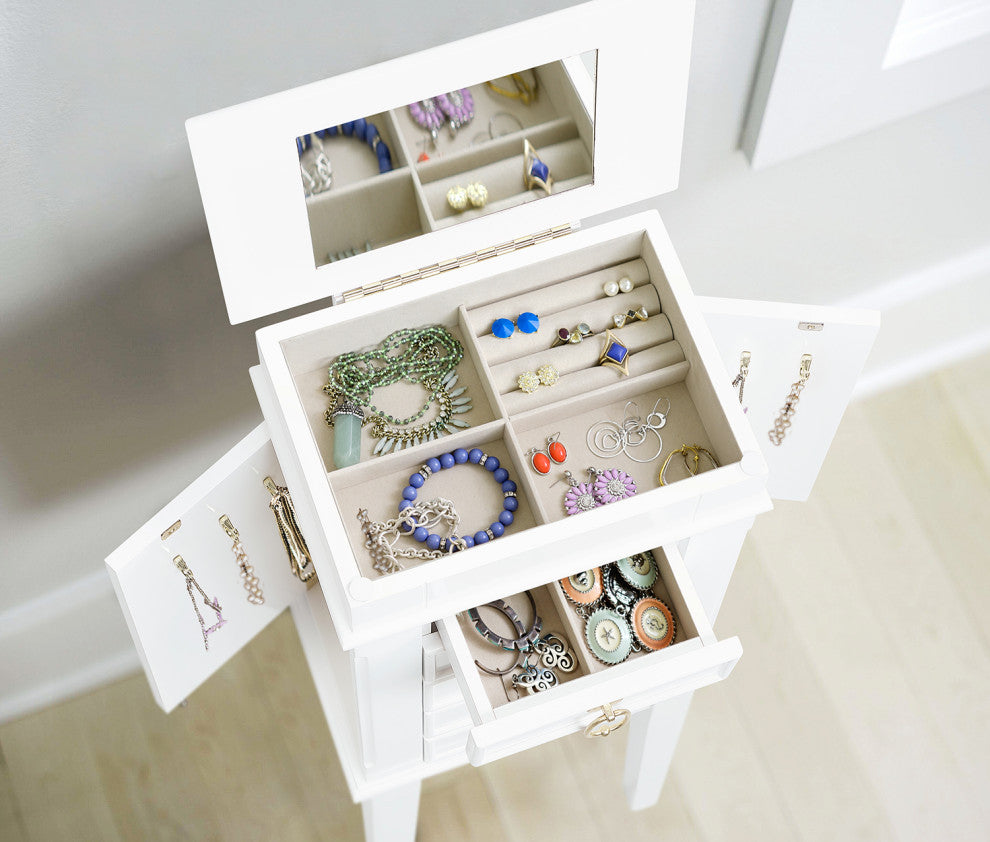 Kennedy Jewelry Armoire, White