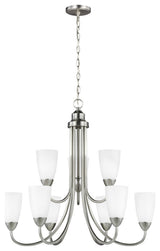 Generation Lighting 3120209 Seville 9 Light 28"W Chandelier - Brushed Nickel