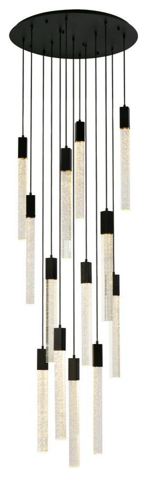 Wade 13-Light Pendant, Black