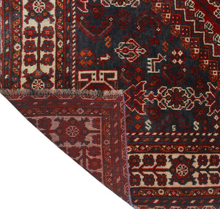 Fine Vintage Distressed Nabulung Red Rug