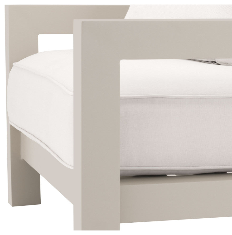 Beige Sunbrella Outdoor Lounge Chair , Eichholtz Cap-Antibes