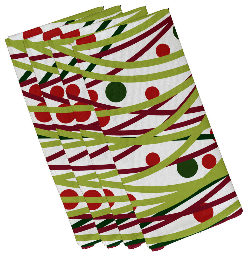 Decorative Holiday Napkin, Set of 4, Green