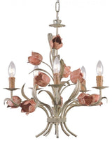 Crystorama Southport Handpainted Wrought Iron Chandelier