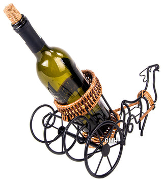 Moose-Drawn Sleigh Ride Wine Holder