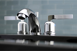 Mini-Widespread Bathroom Faucet With Pop-Up, Polished Chrome