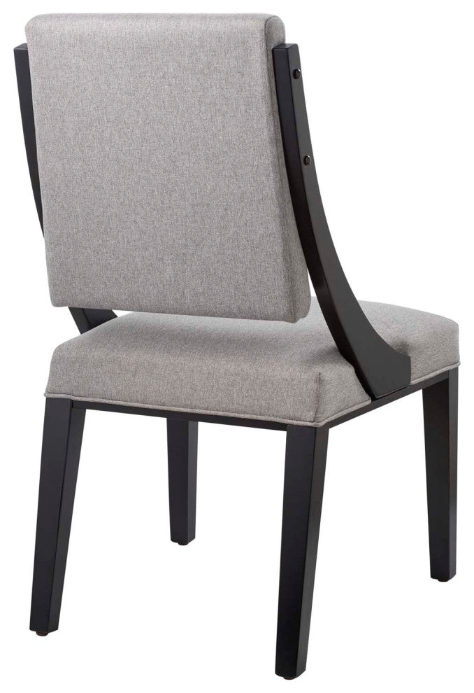 Cambridge Upholstered Fabric Dining Chairs, Set of 2, Light Gray
