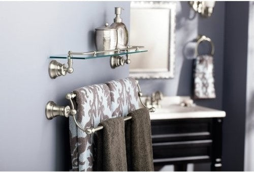 Moen 24" Double Towel Bar From The Waterhill Collection