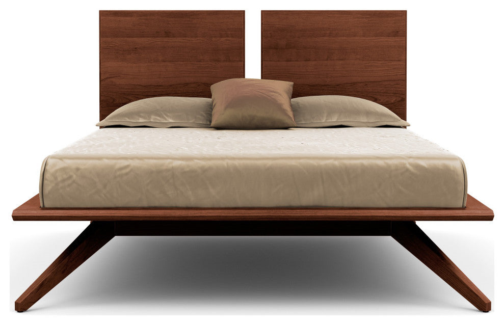 Copeland Astrid Bed With 2 Headboard Panels, Cognac Cherry, Cal King
