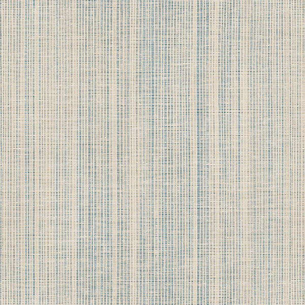 Faux Woven Texture Wallpaper, Blue and Tan, 1 Bolt