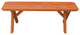Cedar Cross-Leg Bench, Redwood Stain, 4 Foot