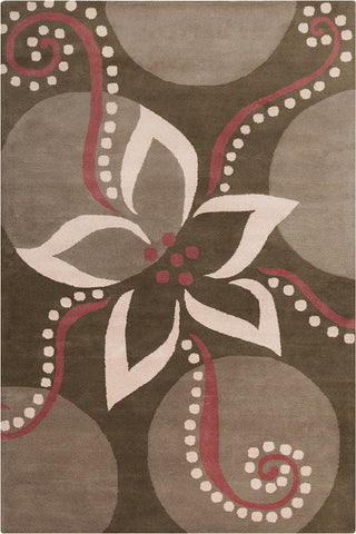 Allie Floral Contemporary Area Rug