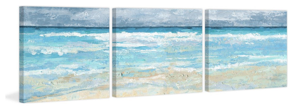 Tamed Sea Triptych, 144"x48"