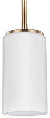 Generation Lighting 6124601 Alturas 4"W Outdoor Mini Pendant - Satin Brass