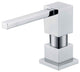 Q-Haus Solid Brass Soap, Lotion Dispenser, Polished Chrome