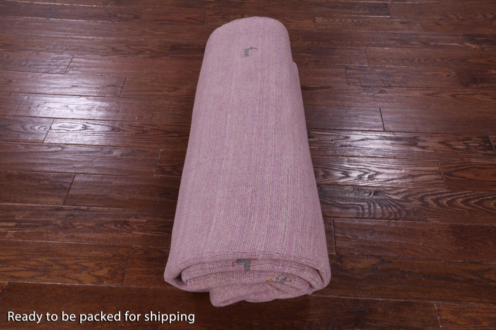 6' 0" X 9' 0" Persian Gabbeh Hand Knotted Wool Rug - Q15309