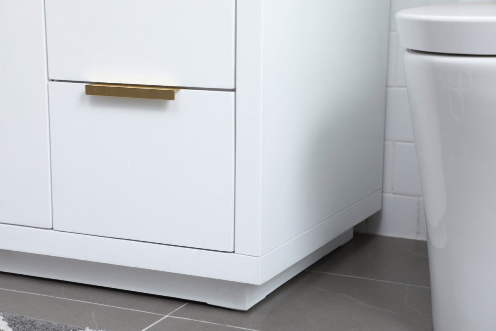 Bethany Single Bathroom Vanity, White, 54"