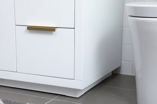 Bethany Single Bathroom Vanity, White, 54"