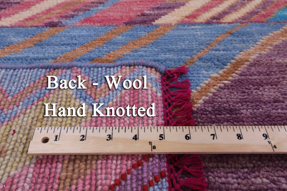 Hand-Knotted Moroccan Wool Rug 8' 4" X 9' 10" - Q15410