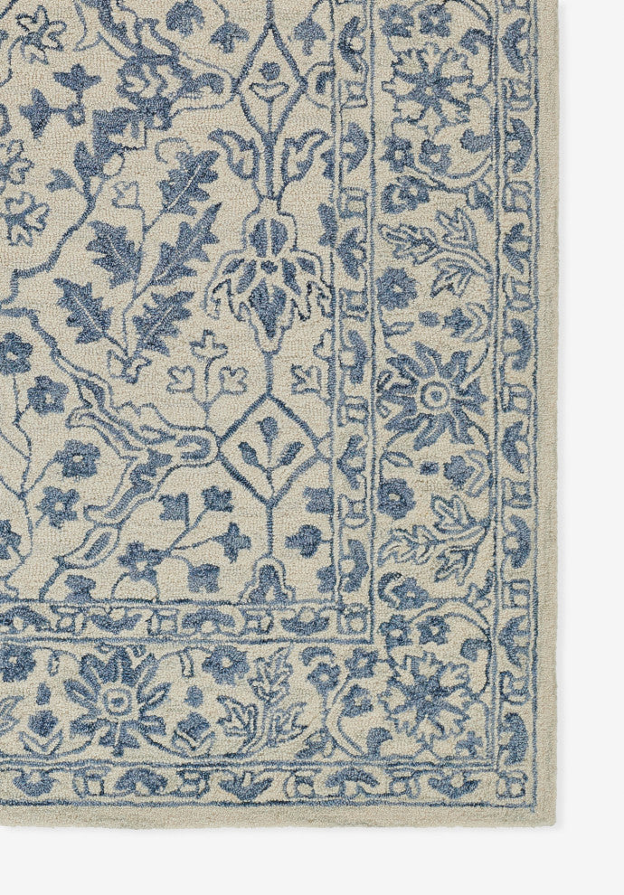 Momeni Leiden Hand Tufted Wool Ivory Area Rug 5' X 8'