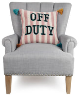 Off Duty W/Tassels Hook Pillow
