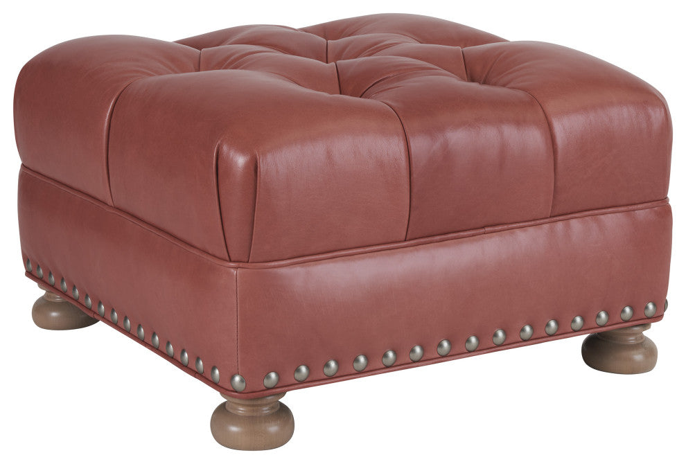 Winslow Leather Ottoman