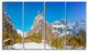 "Sixt Fer a Cheval Panoramic View" Canvas Print, 4 Panels