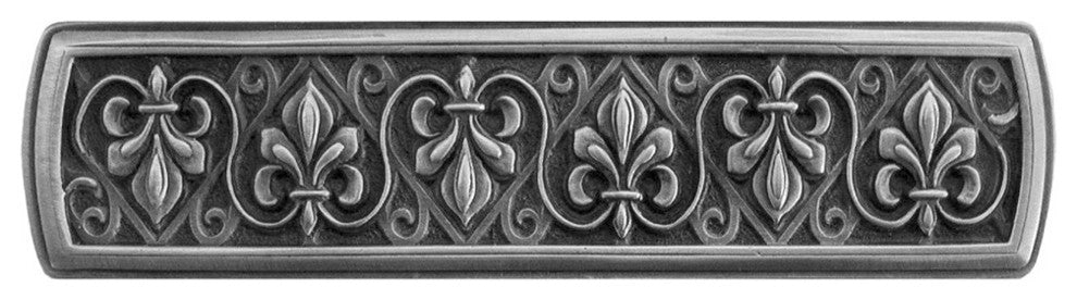 Fleur-de-Lis Pull Antique Brass, Antique Pewter