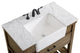 Home Living 22" Farmhouse Driftwood-Light Bathroom Vanity
