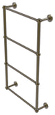 Waverly Place 4 Tier 36" Ladder Towel Bar with Twisted Detail, Antique Brass