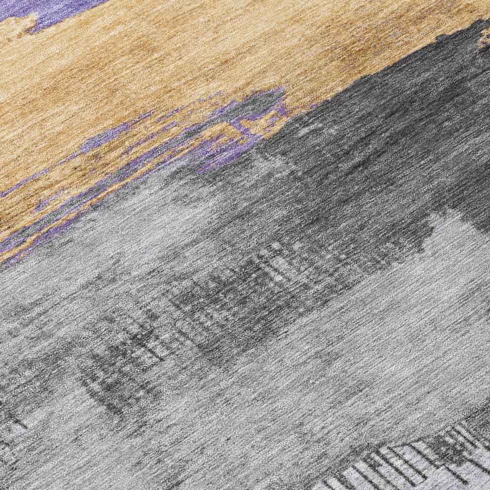 Machine Washable Indoor/Outdoor Chantille ACN1880 Violet 3' x 5' Rug