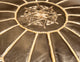 Moroccan Pouf Ottoman, Gold, Stuffed