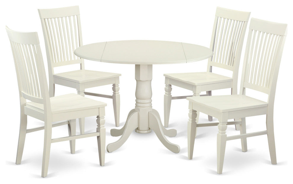 5 Pc Kitchen Table Set For 4-Kitchen Dinette Table And 4 Dining Chairs