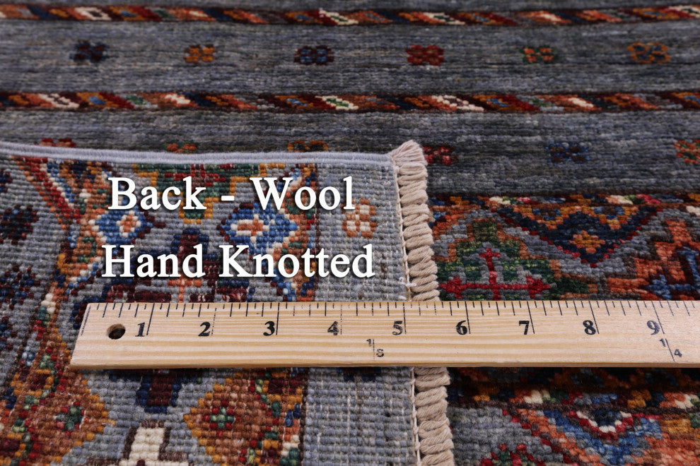 Handmade Khorjin Super Kazak Wool Rug 2' 9" X 4' 3" - Q12345