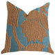 Golden Arabella Vine in Green and Bronze Tones Luxury Throw Pillow, 12"x25"