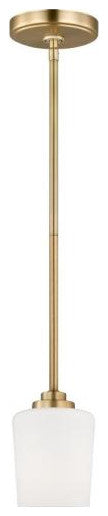 Windom Mini Pendant in Satin Brass
