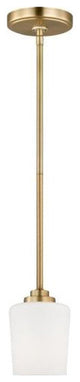Windom Mini Pendant in Satin Brass