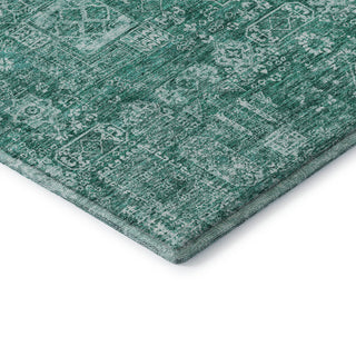 Premium Machine Washable Mayfield AMF637 Teal 8' x 10' Rug