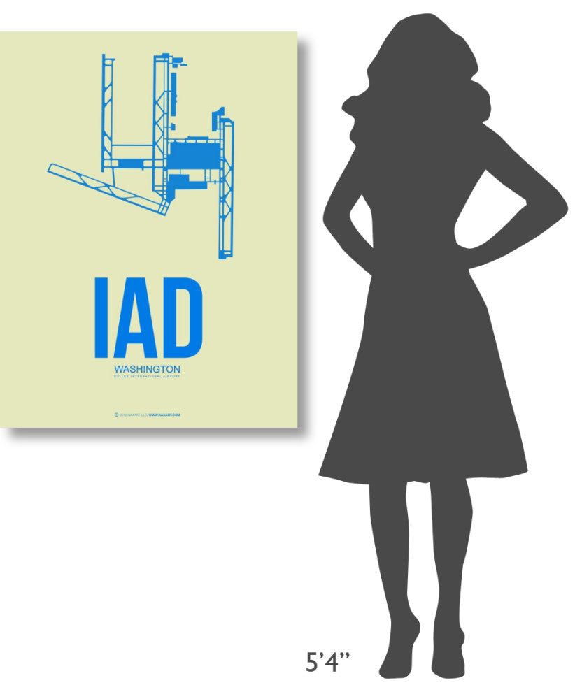 "IAD Washington Poster 1" Fine Art Print