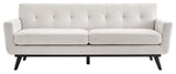Engage Herringbone Fabric Sofa, Ivory