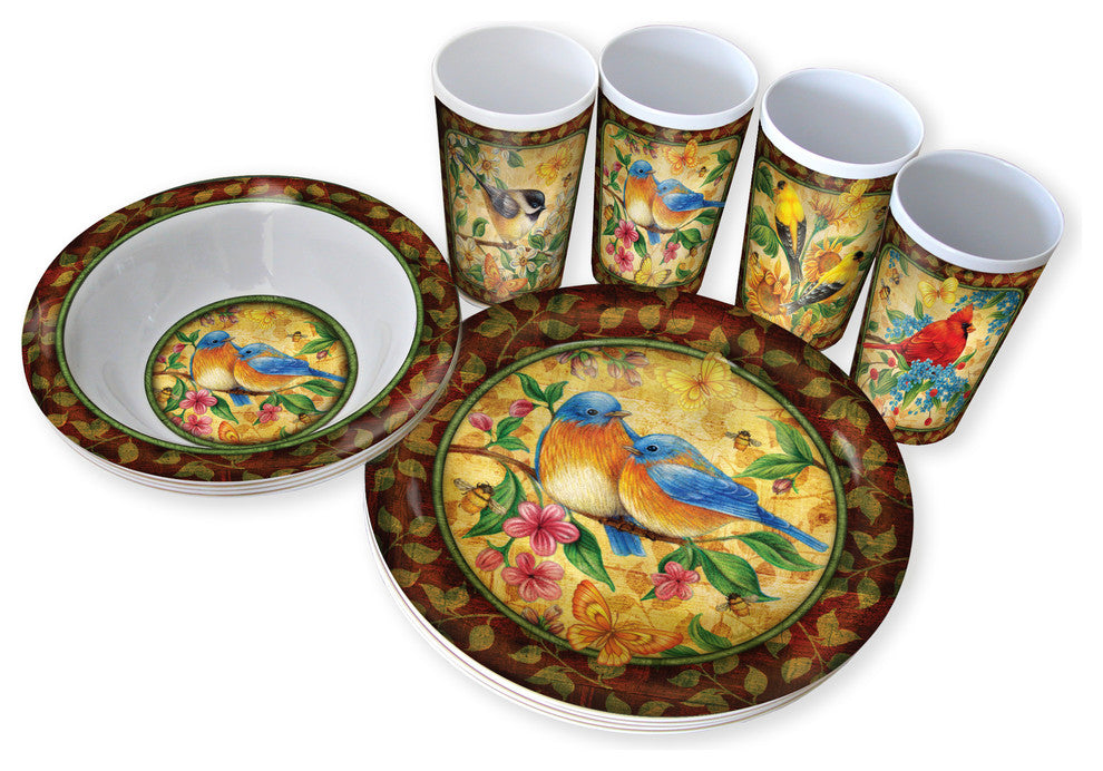 Nature Walk 12-piece Dish Set