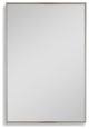 30" Warm Silver Floating Mirror